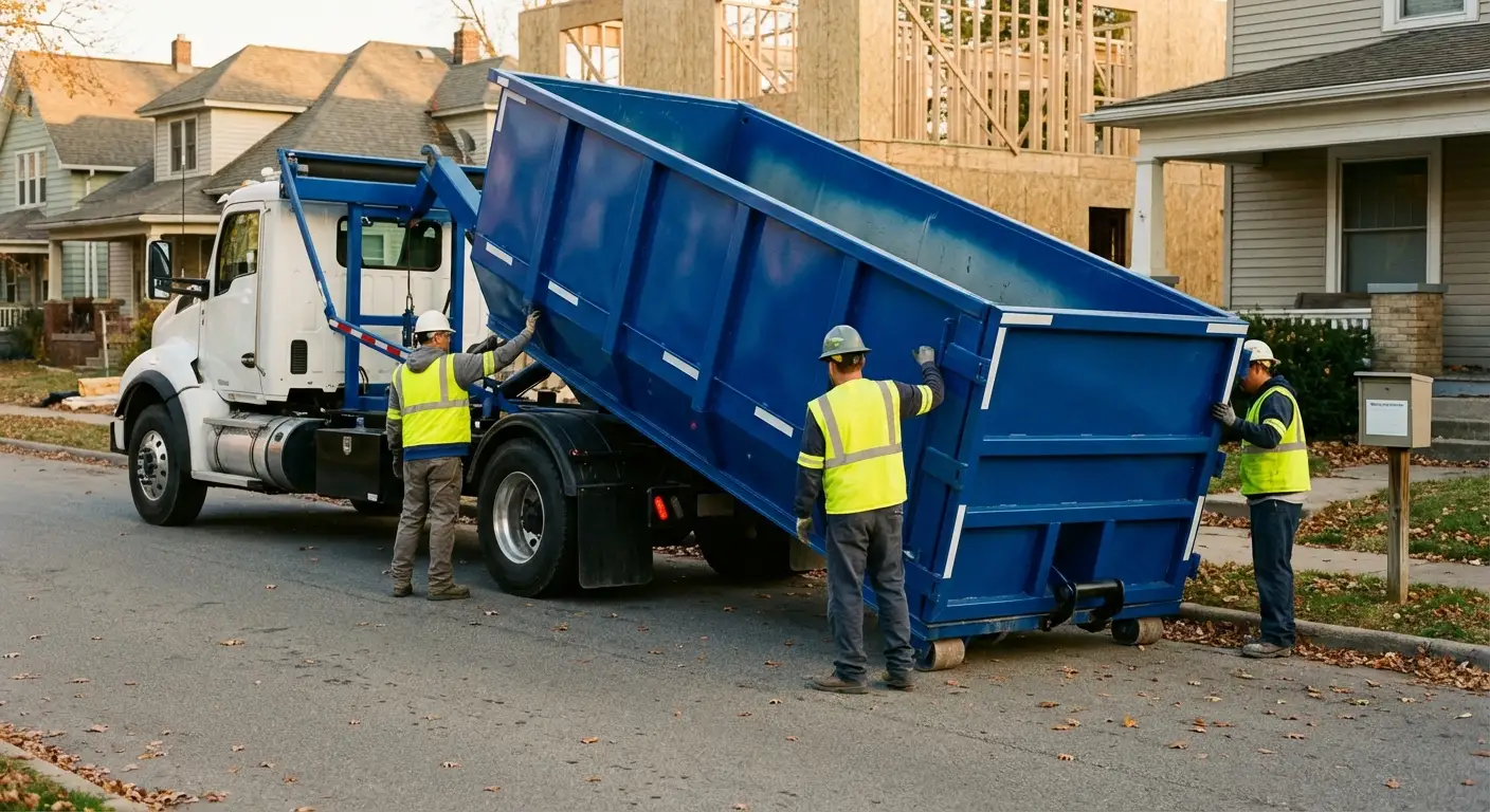 Construction dumpster delivery and waste management in Chelsea